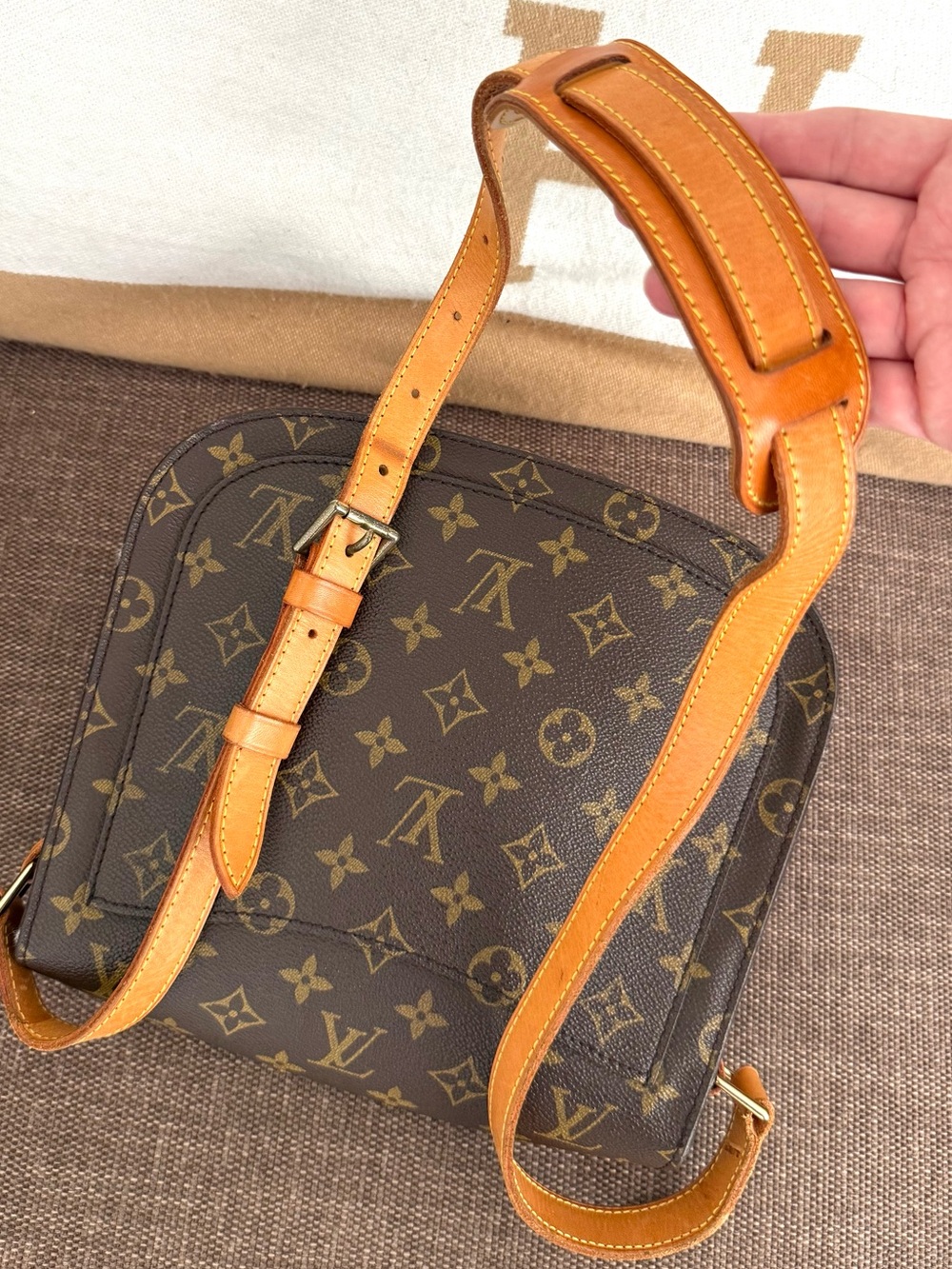Authentic Louis Vuitton Saint Cloud GM Crossbody Bag M51242 brown monogram LV - Picture 12 of 16